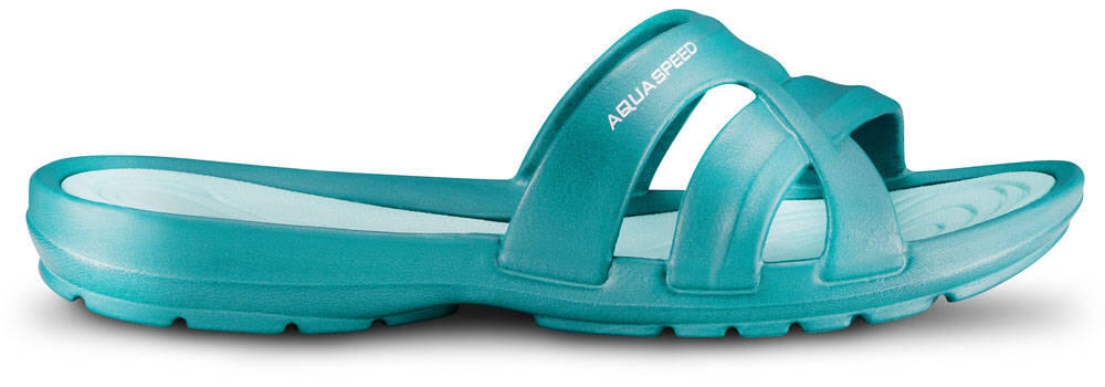 AQUA-SPEED Panama damesslippers blauw 41 EU 2/4