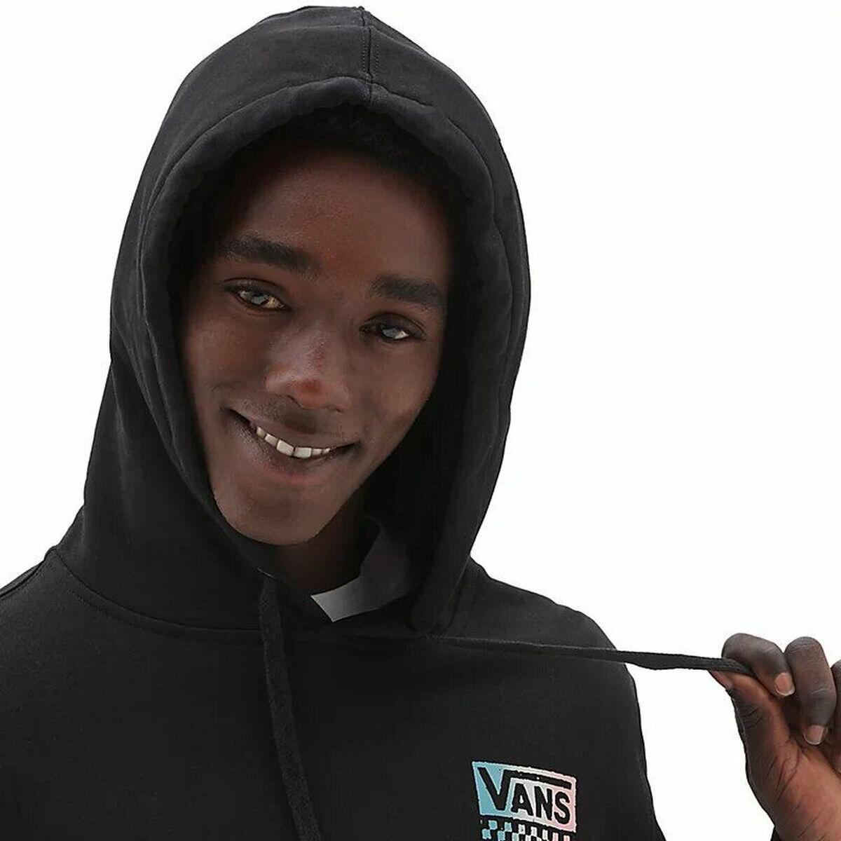 Sudadera con Capucha Hombre Vans Global Stack Negro 3/5