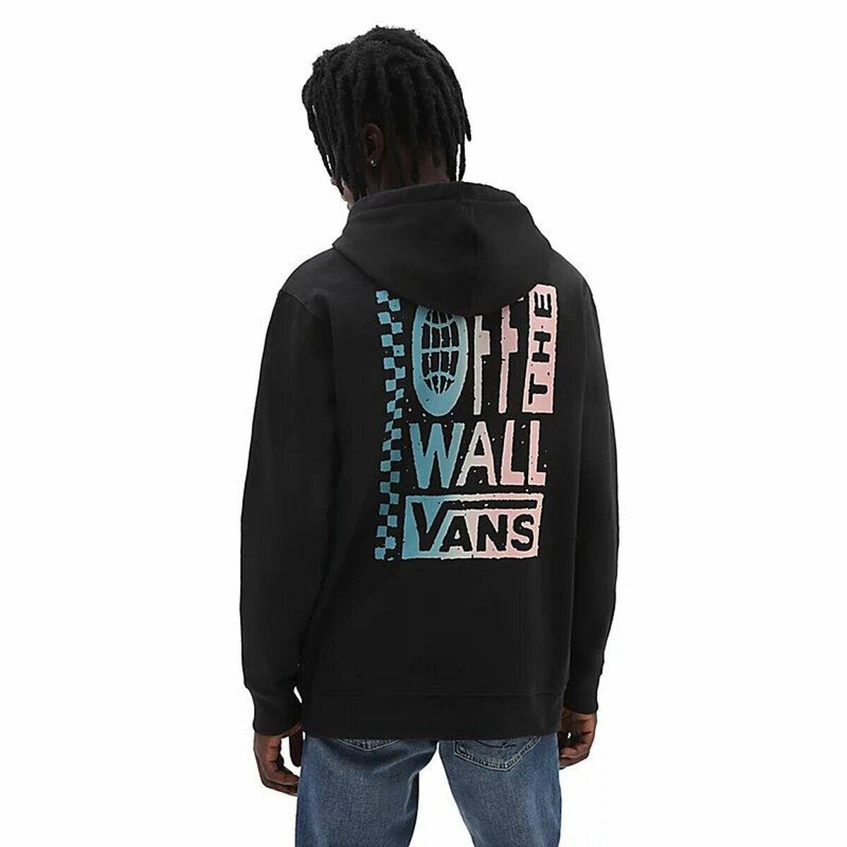 Sudadera con Capucha Hombre Vans Global Stack Negro 2/5