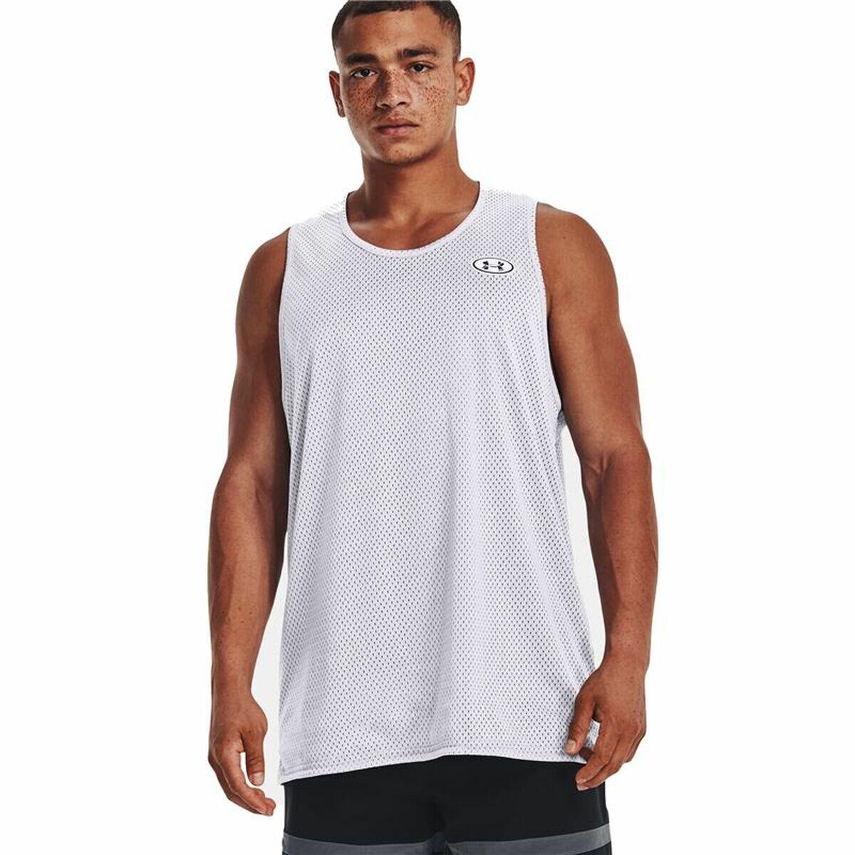 Canotta uomo under armour baseline reversible bianco/nero 5/5