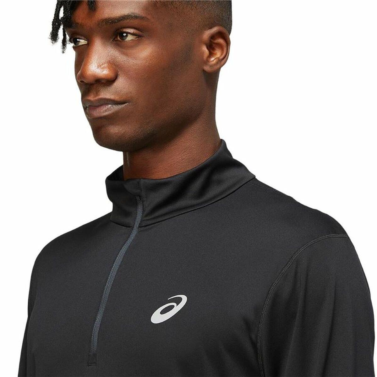 Camiseta de Manga Larga Hombre Asics Core 1/2 Negro 5/5