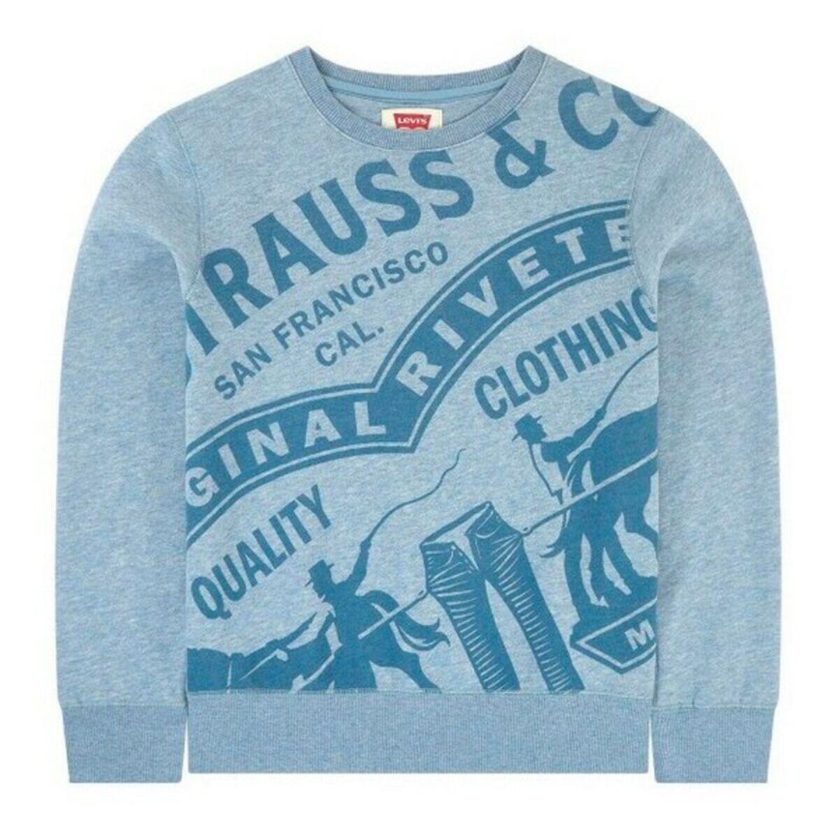 Sweat-shirt Enfant Levi's OVERSIZED Bleu 1/4