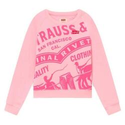 Sweat-shirt Enfant Levi's HIGH RISE RAGLAN Rose