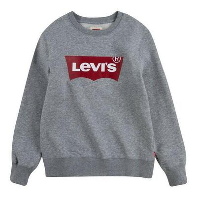 Felpa per Bambini Levi's Batwing Crewneck Grigio chiaro