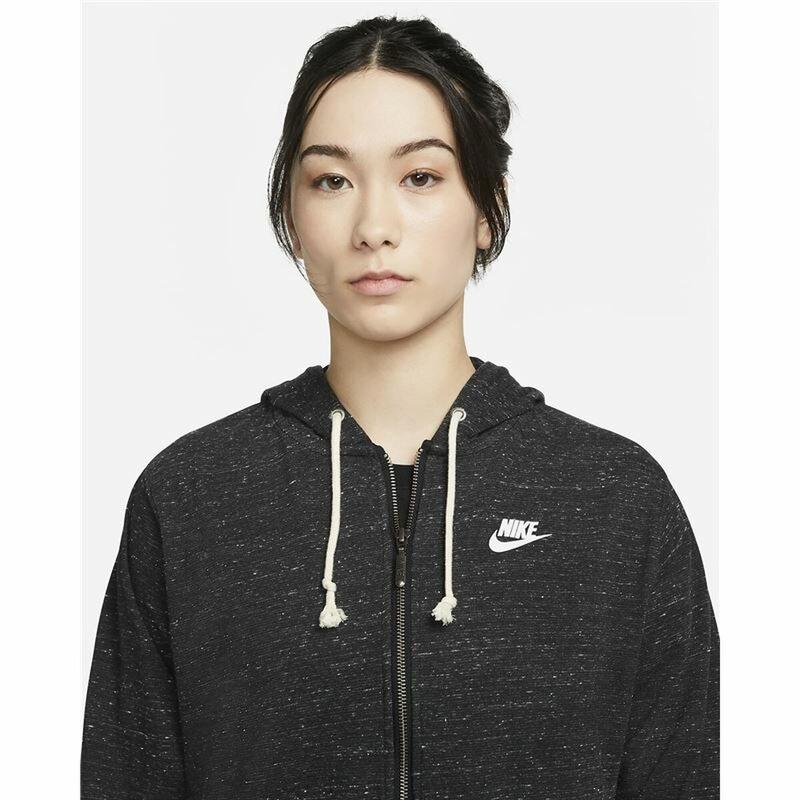 Felpa con Cappuccio Donna Nike Sportswear Grigio scuro