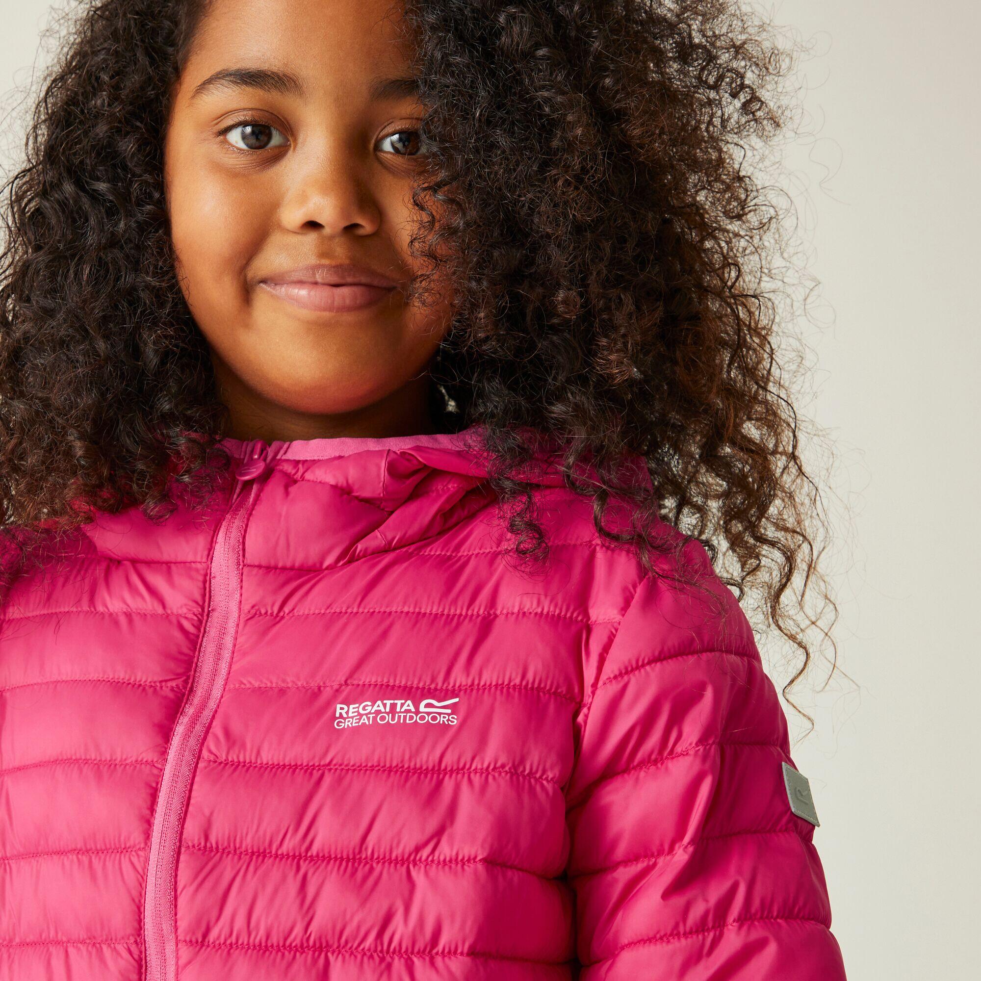 De Hillpack II gewatteerde wandeljas met capuchon voor kinderen 4/5