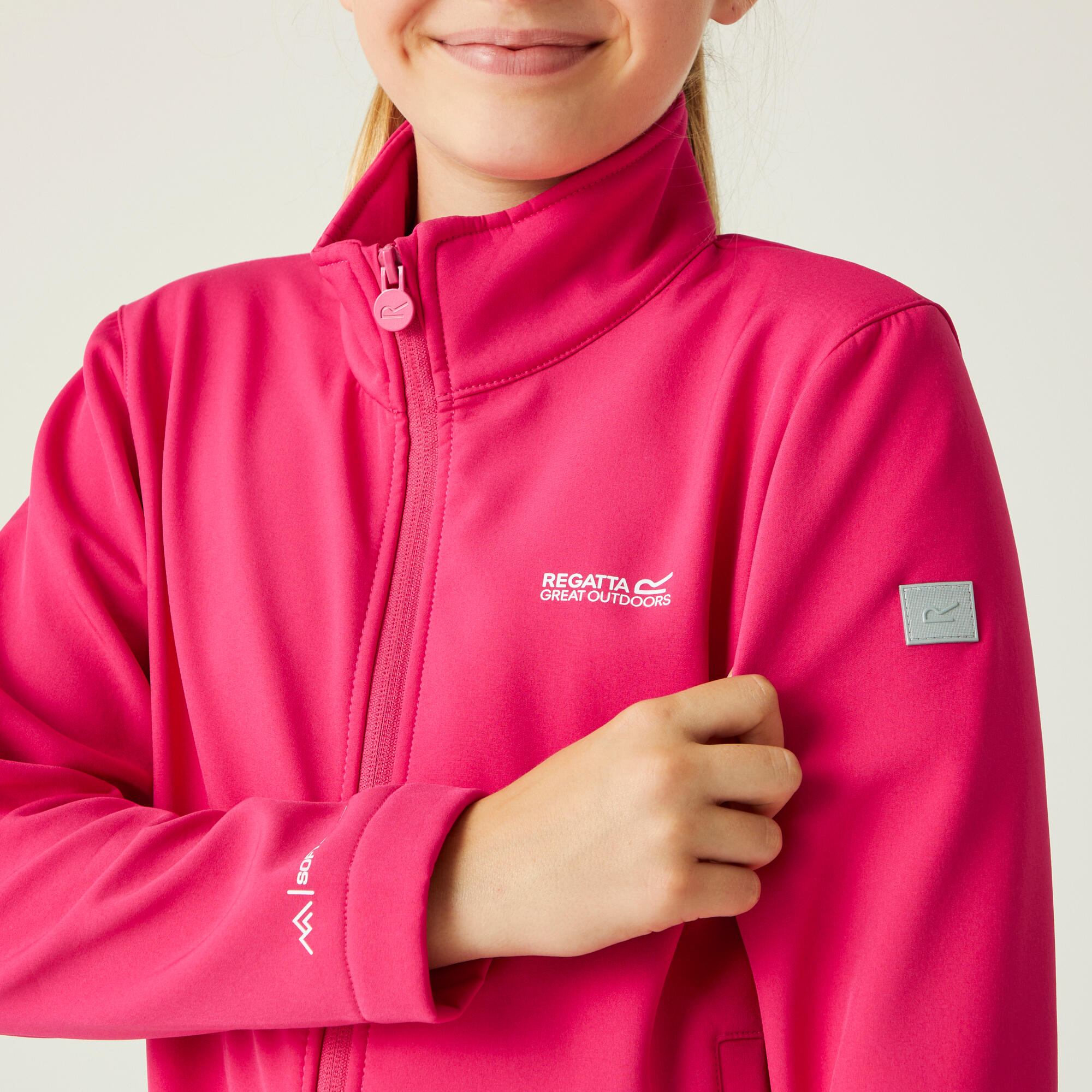 Softshell Jack Kinderen Hiking Zippered Fleece 4/4