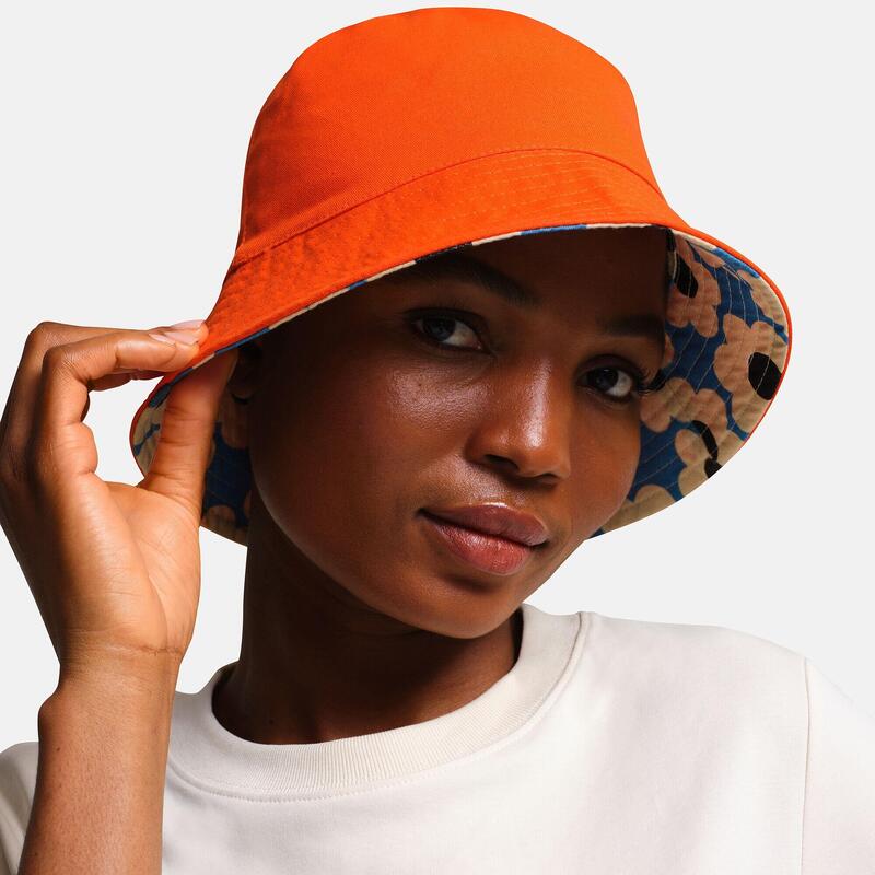 Orla Kiely Floral to Block Colour damski kapelusz odwracalny