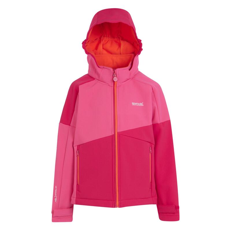 "Acidity VII" Softshelljacke für Kinder Flamingo-Rosa/Pinker Trank