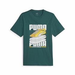 T-shirt à manches courtes homme Puma Graphiccs Sneaker Bleu