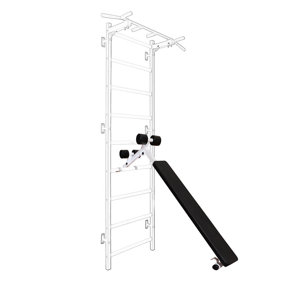 Benchk - Banc D'Exercice Pour Espalier Benchk - Banc Abdominaux - Blanc|violet - Taille Unique - Decathlon