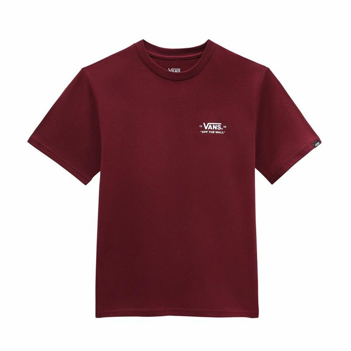 VANS Camiseta de Manga Corta Infantil Vans Essentials Rojo Oscuro