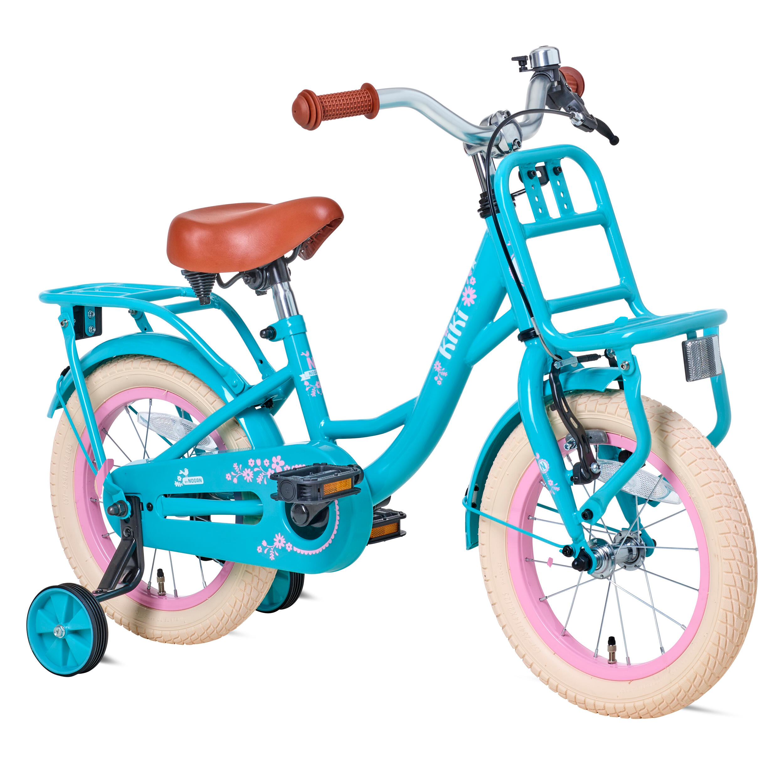 Nogan Kiki Kinderfiets - 14 inch - Turquoise 2/4