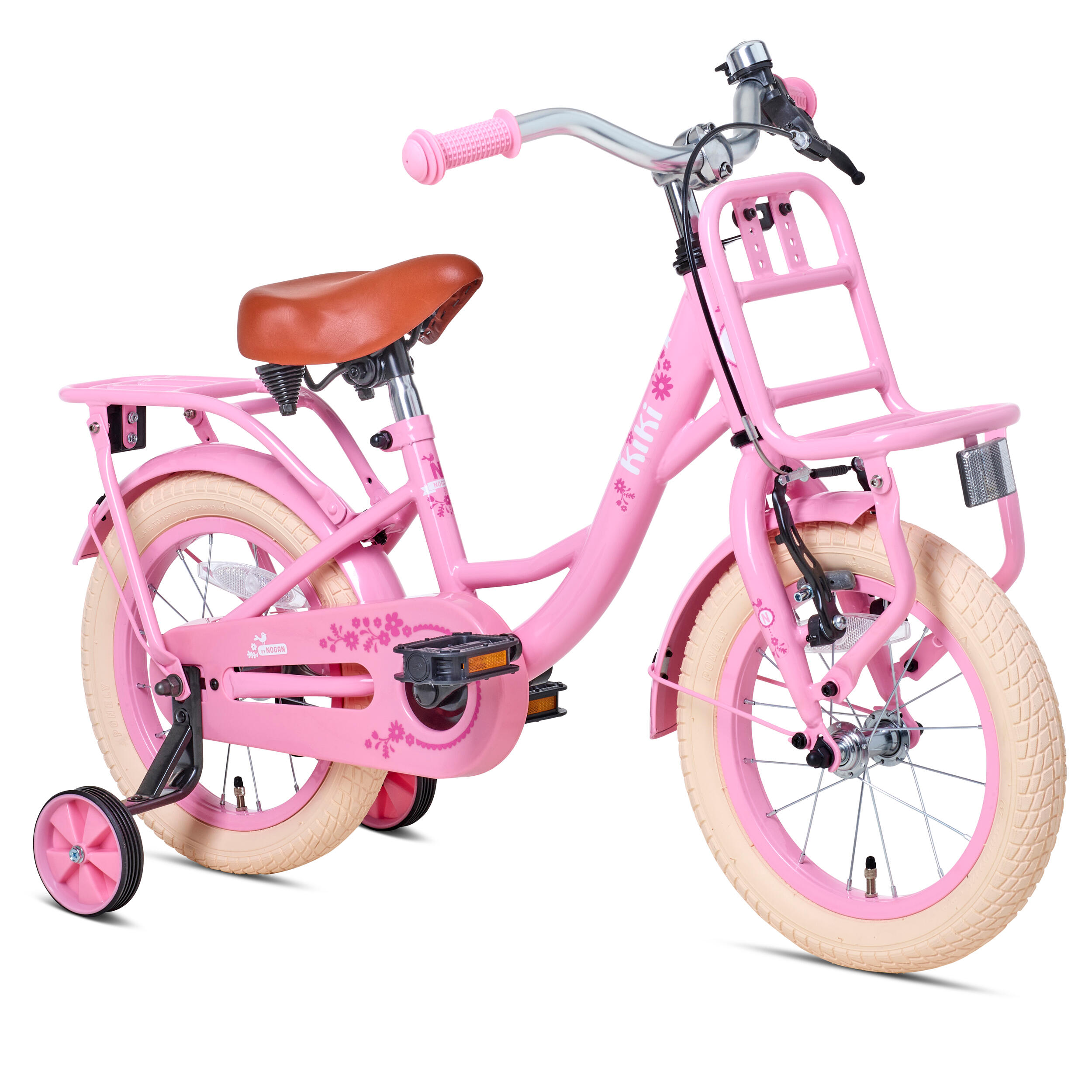 Nogan Kiki Kinderfiets - 12 inch - Roze 2/4
