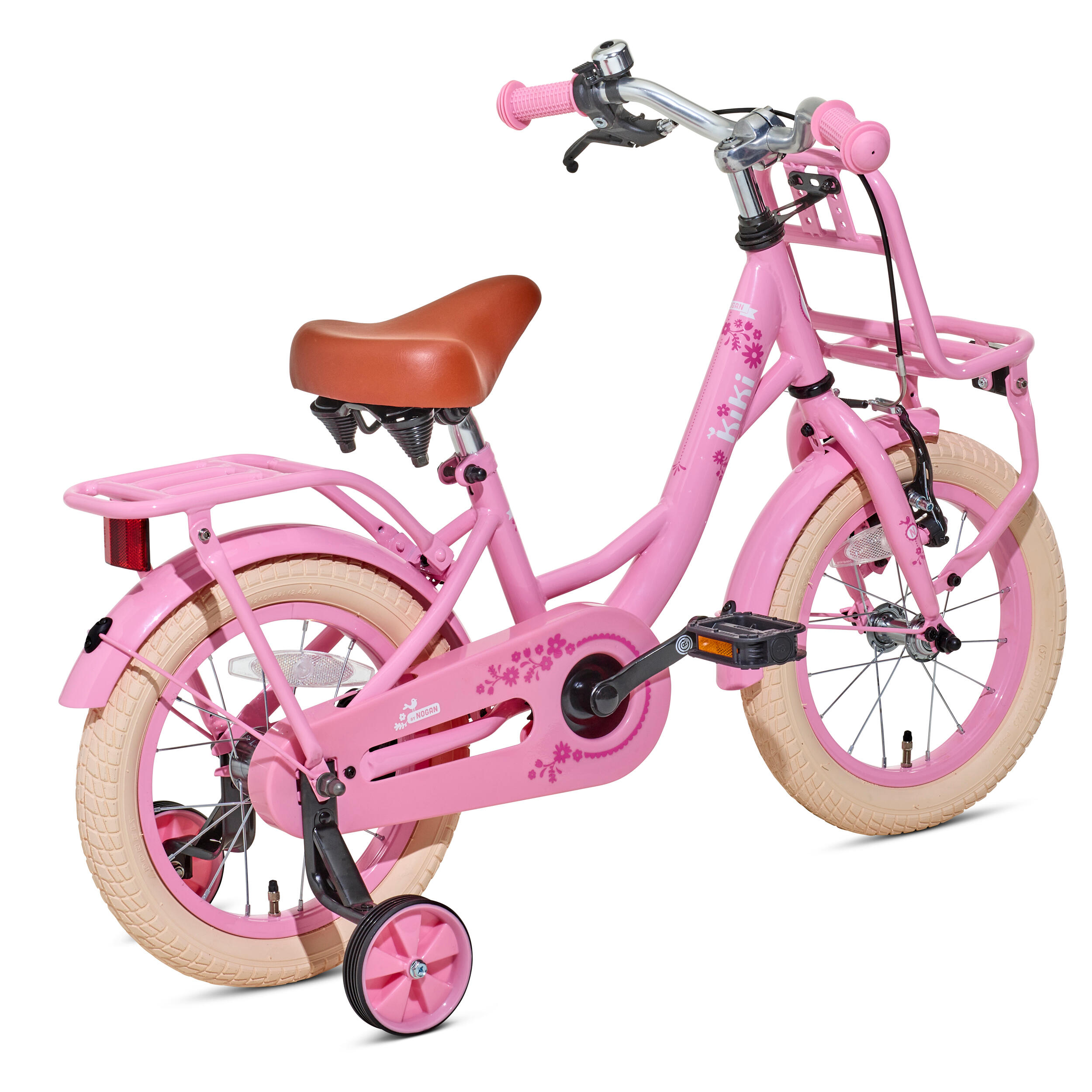 Nogan Kiki Kinderfiets - 12 inch - Roze 3/4