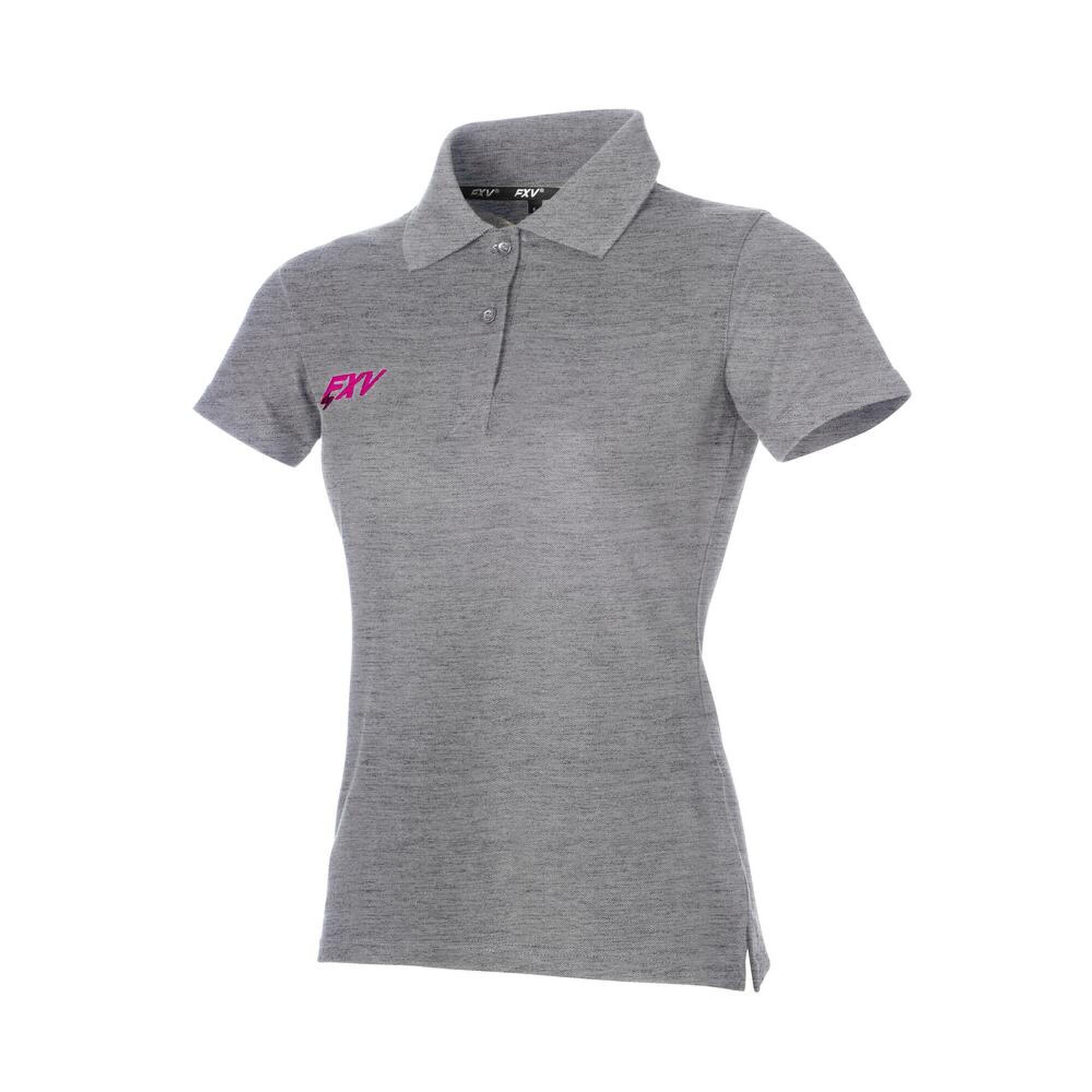 Force Xv - Polo De Rugby Force Xv Classic Force Lady Gris Chiné - Polo Manches Courtes - Gris - 46 L/xl - Decathlon