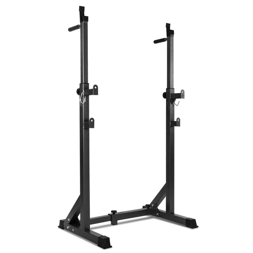 Squat Rack Pair Fitness Weight Lifting Gym Exercise Barbell Stand