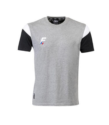 Tee-shirt de rugby Force XV CONQUETE gris-blanc-noir