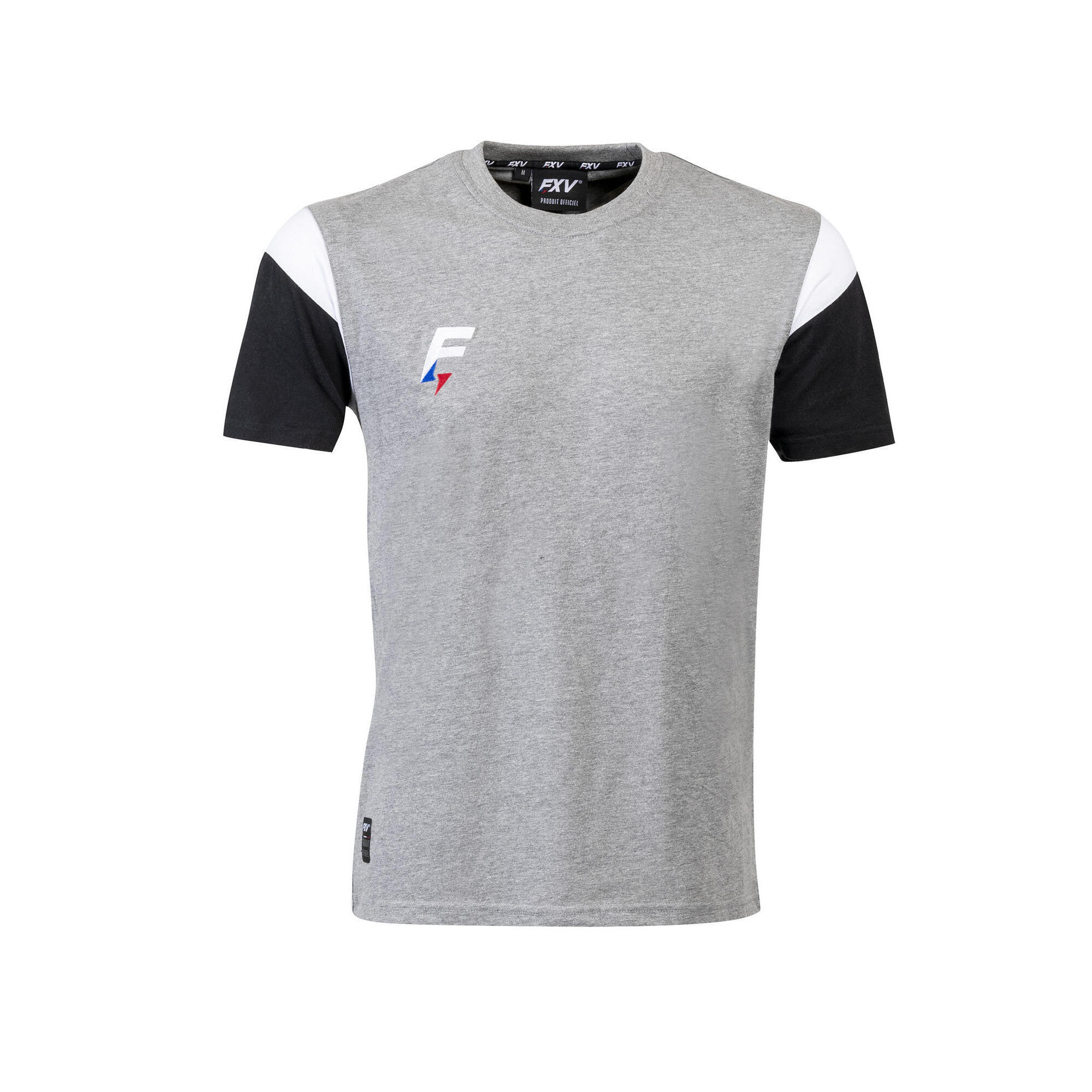 Force Xv - Tee-shirt De Rugby Force Xv Conquete Gris-blanc-noir - T-shirt Sans Manche - Gris - Xl. - Decathlon