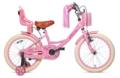 Nogan butterfly kinderfiets - 18 inch - roze