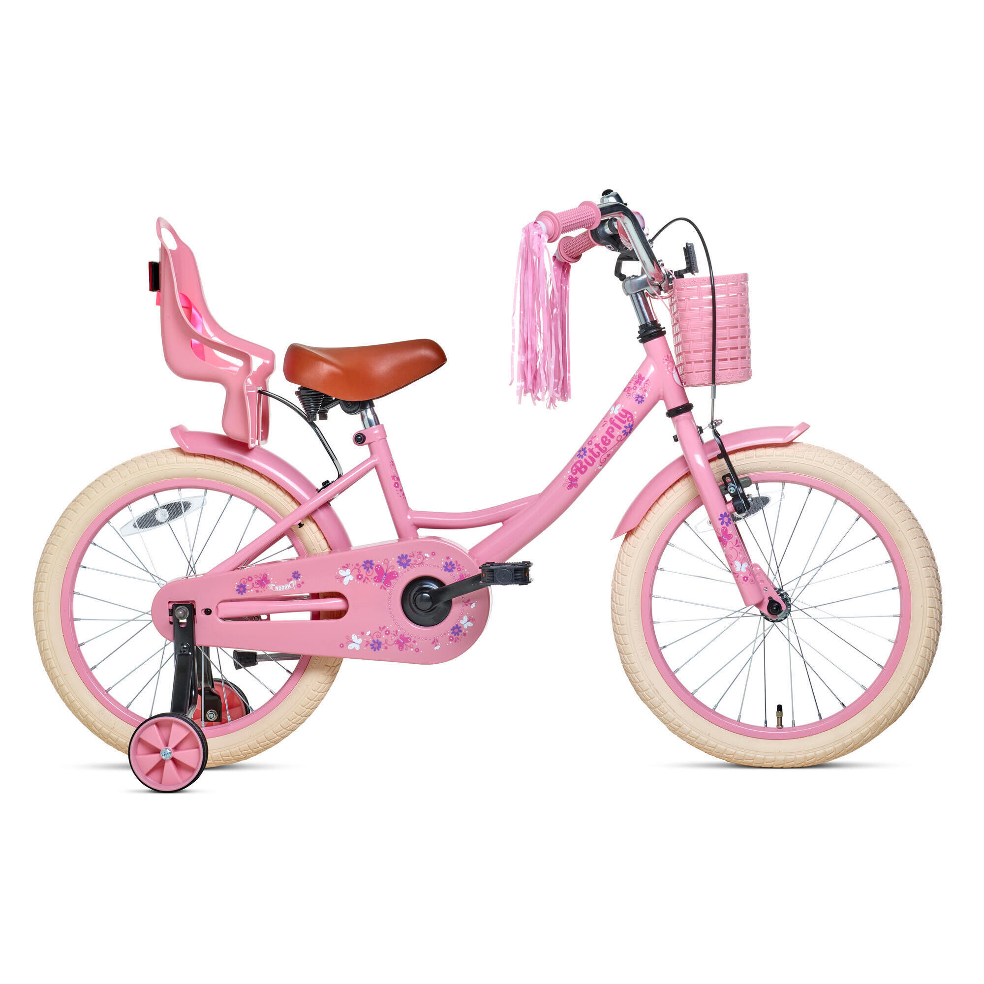 Nogan - Vélo Enfant Nogan Butterfly - 18 Pouces - Rose - Vélo Enfant - Rose - Decathlon