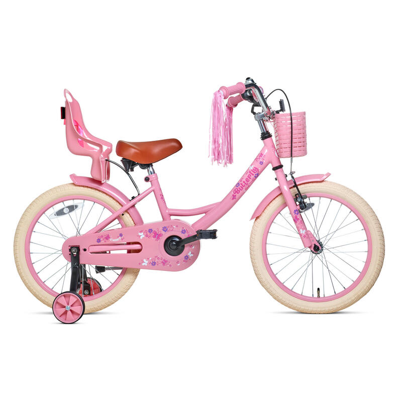 Vélo Enfant Nogan Butterfly - 18 pouces - Rose