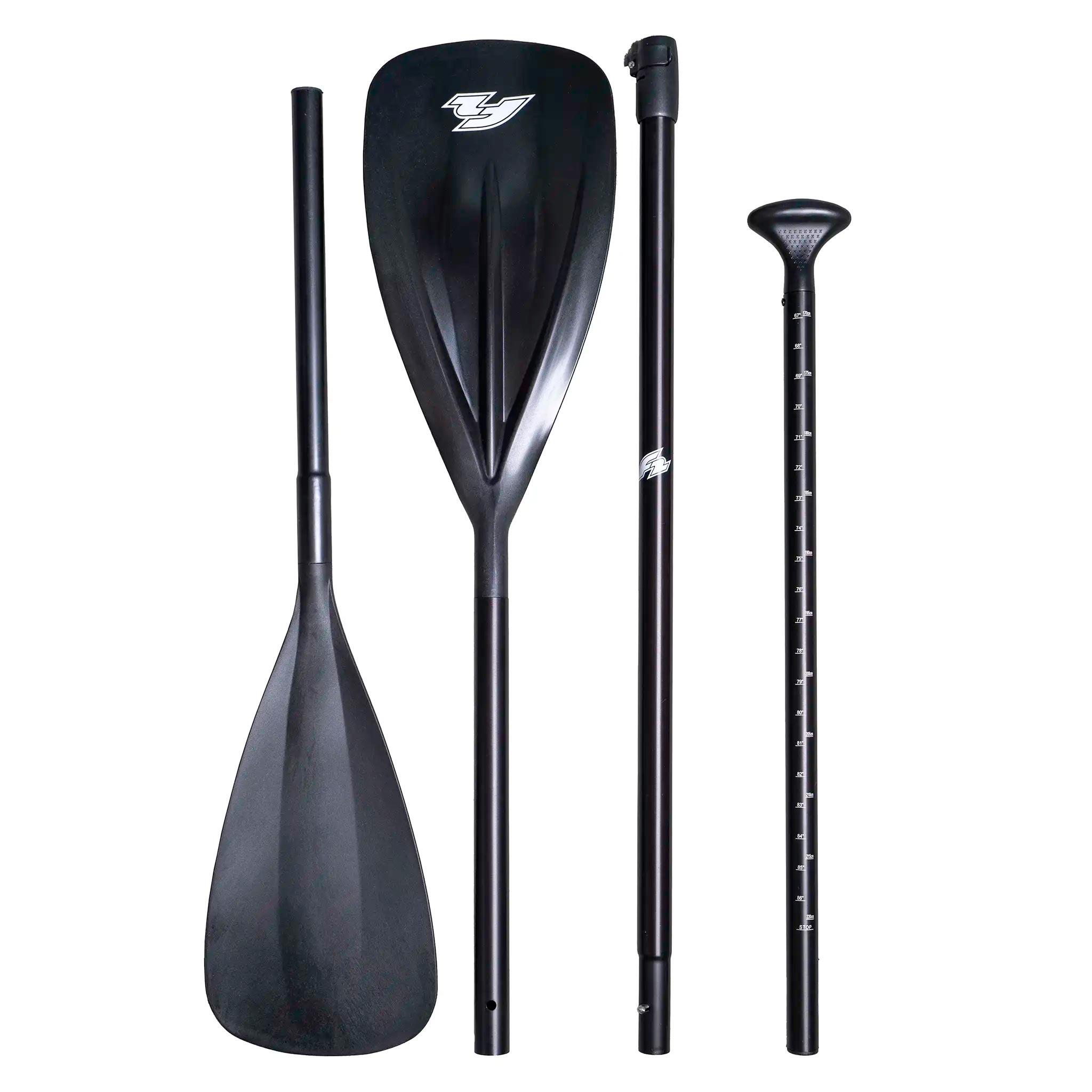 SUP F2 opblaasbaar board Axxis 12'2” Lichtblauw Combo Peddel 2in1 kajakzitje 7/7