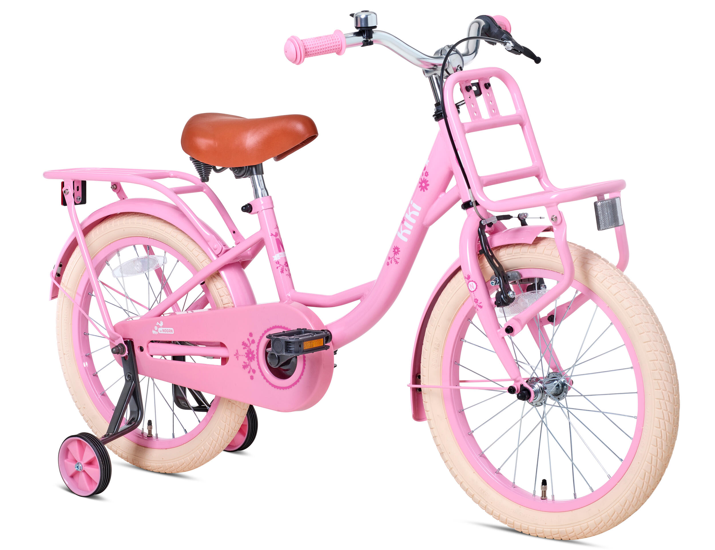 Nogan Kiki Kinderfiets - 18 inch - Roze 2/4