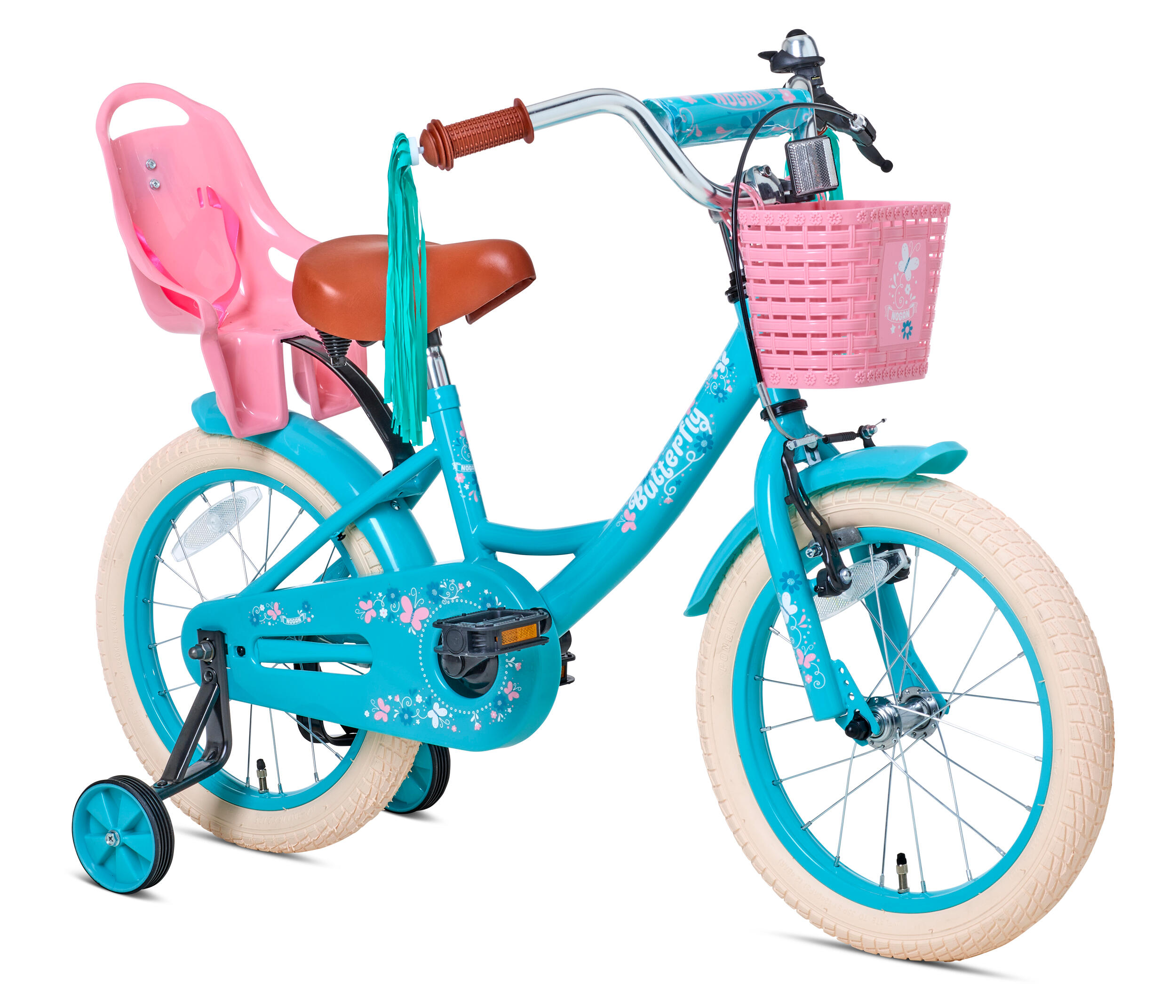 Vélo Enfant Nogan Butterfly - 16 pouces - Turquoise 2/4