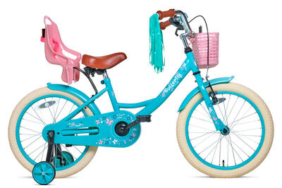 Nogan butterfly kinderfiets - 18 inch - turquoise