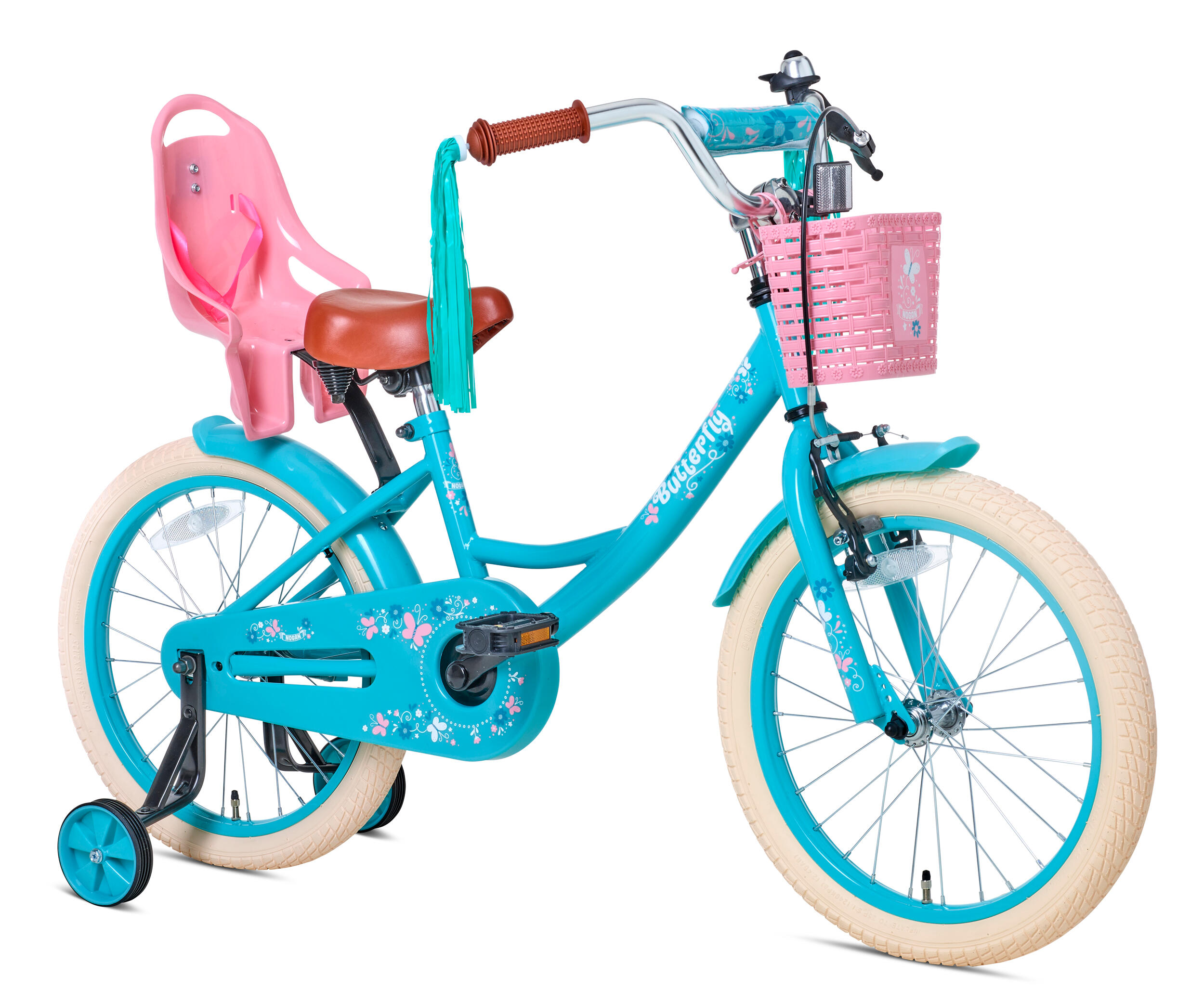 Vélo Enfant Nogan Butterfly - 18 pouces - Turquoise 2/4