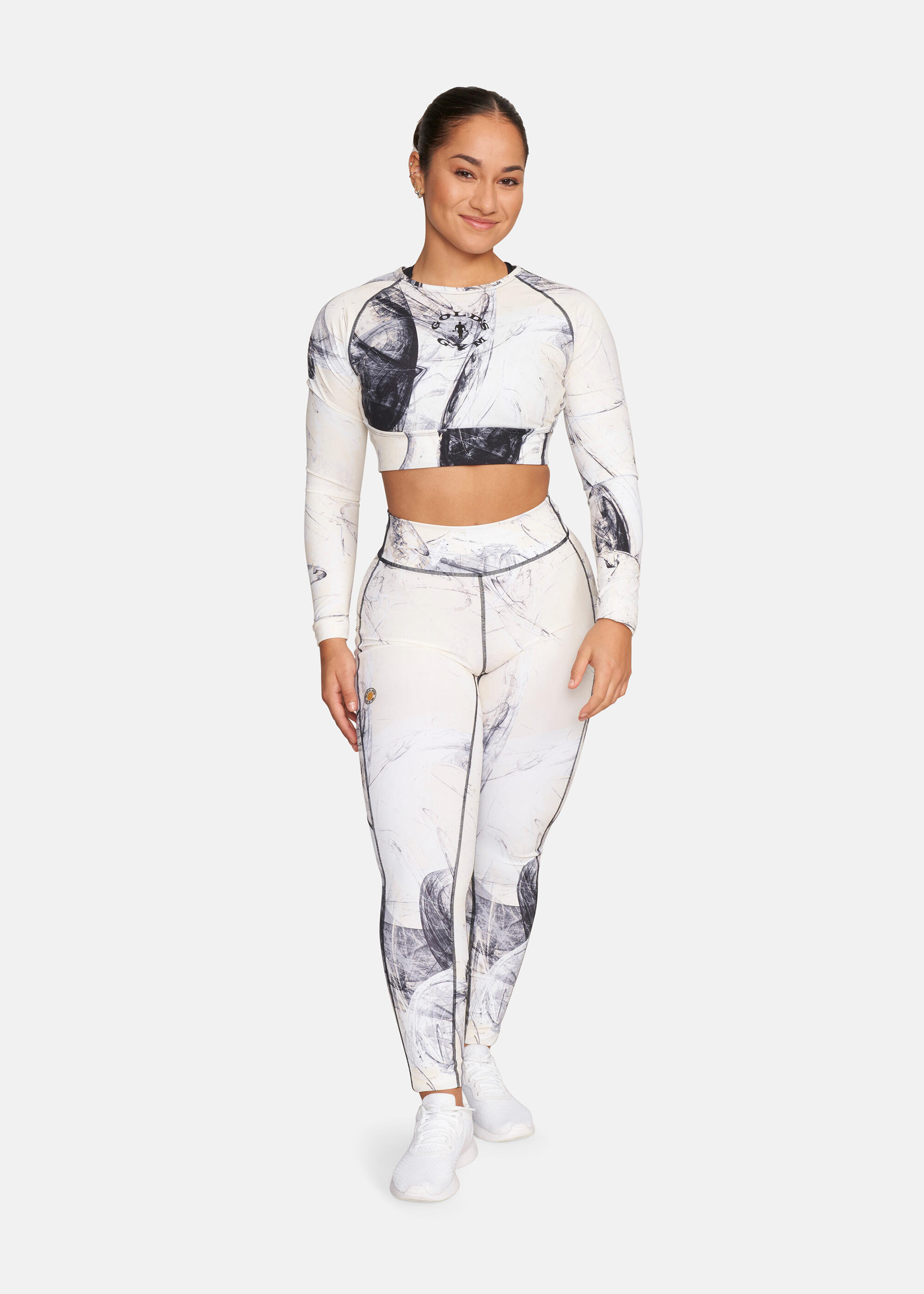 Leggings BROOKE blanc respirant 4/5