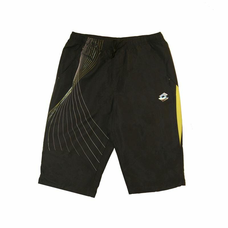 Pantalones Cortos Deportivos para Hombre Fitness Lotto Mid Fluid Pizarra