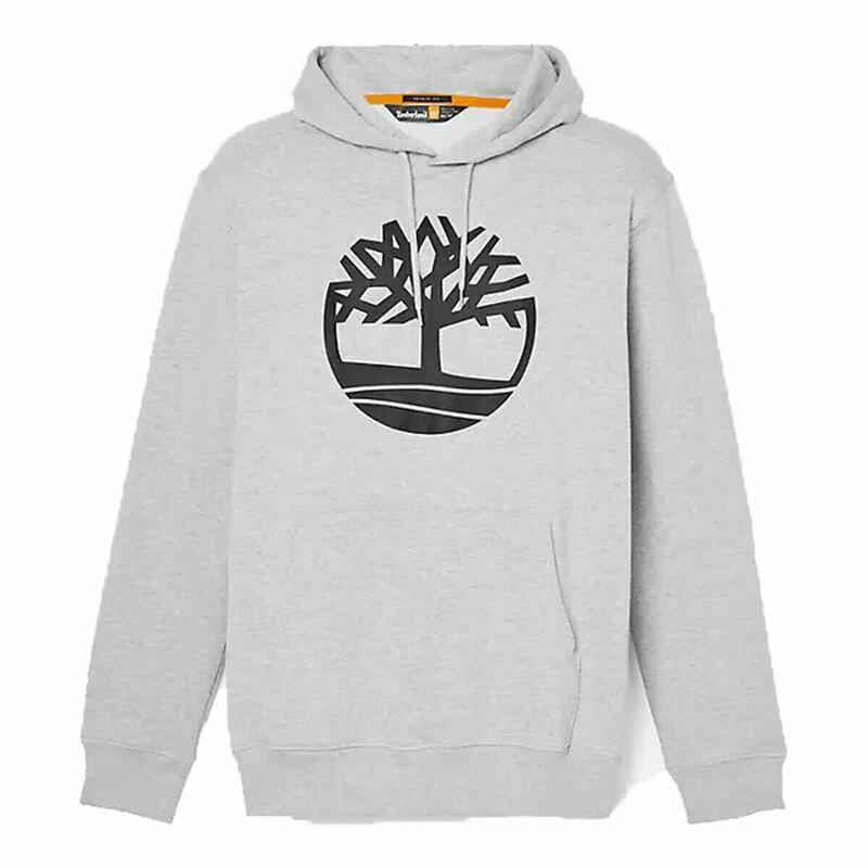 Sweat à capuche homme Timberland Kenn Tree Logo Gris clair