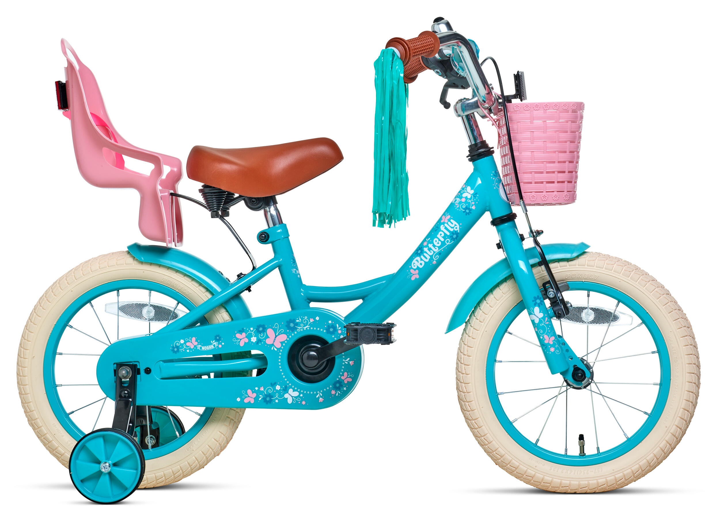 NOGAN Nogan Butterfly Kinderfahrrad Türkis