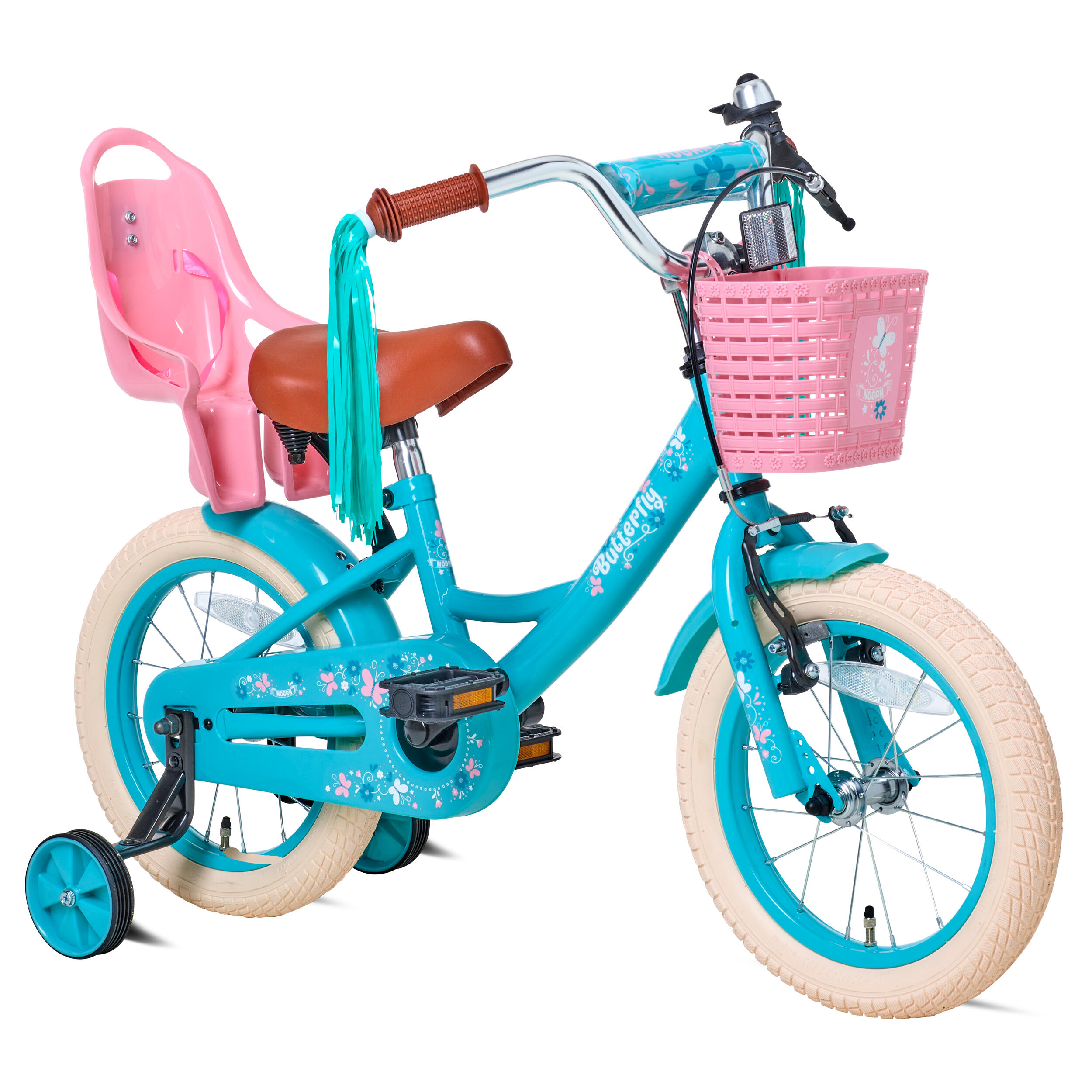 Nogan Butterfly Kinderfahrrad Türkis 2/4