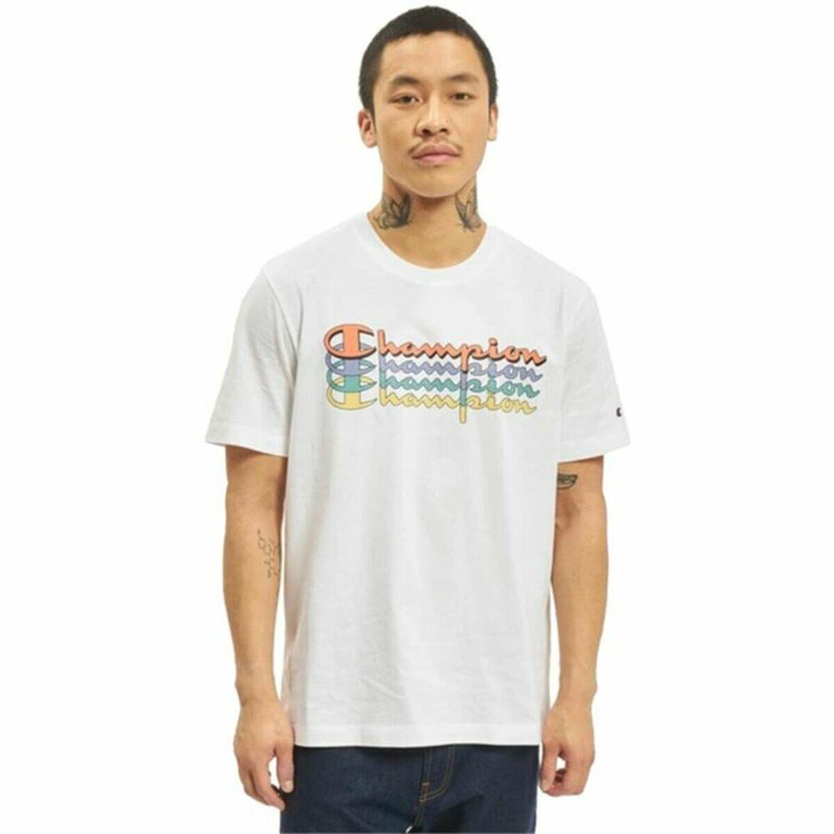 Kurzarm-T-Shirt Champion Crewneck Weiß 2/4