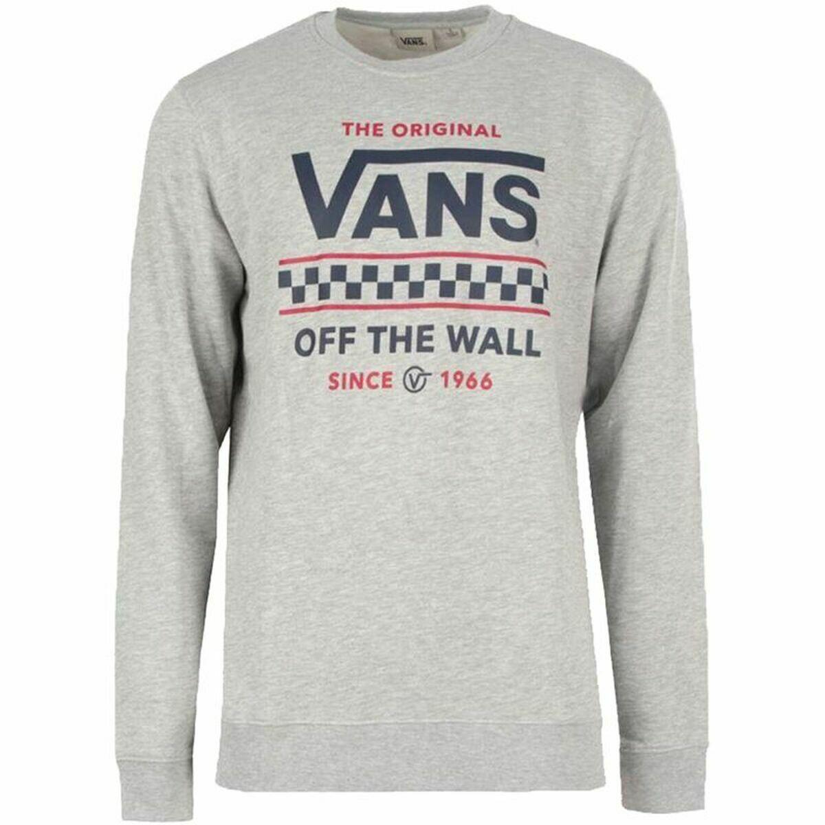 Felpa senza Cappuccio Uomo Vans Stackton Crew Grigio 2/3