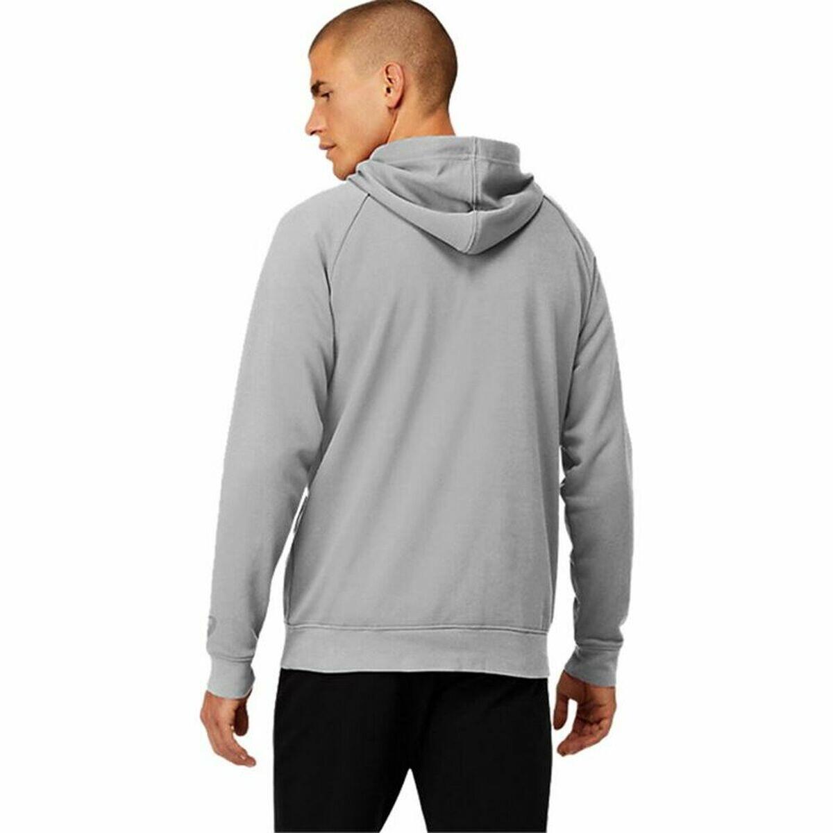 Felpa con Cappuccio Uomo Asics Big Oth Grigio 3/5