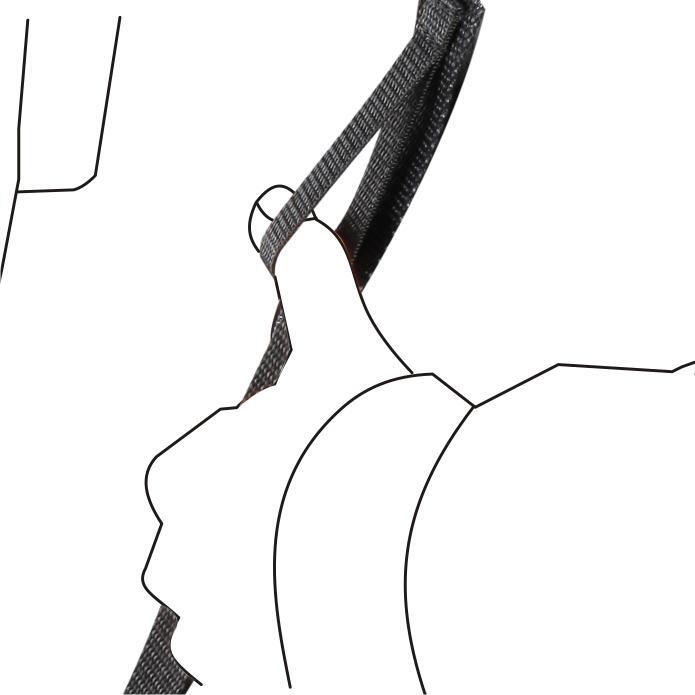 Cinghia in gomma Vanguard Hugger 130C 2/3