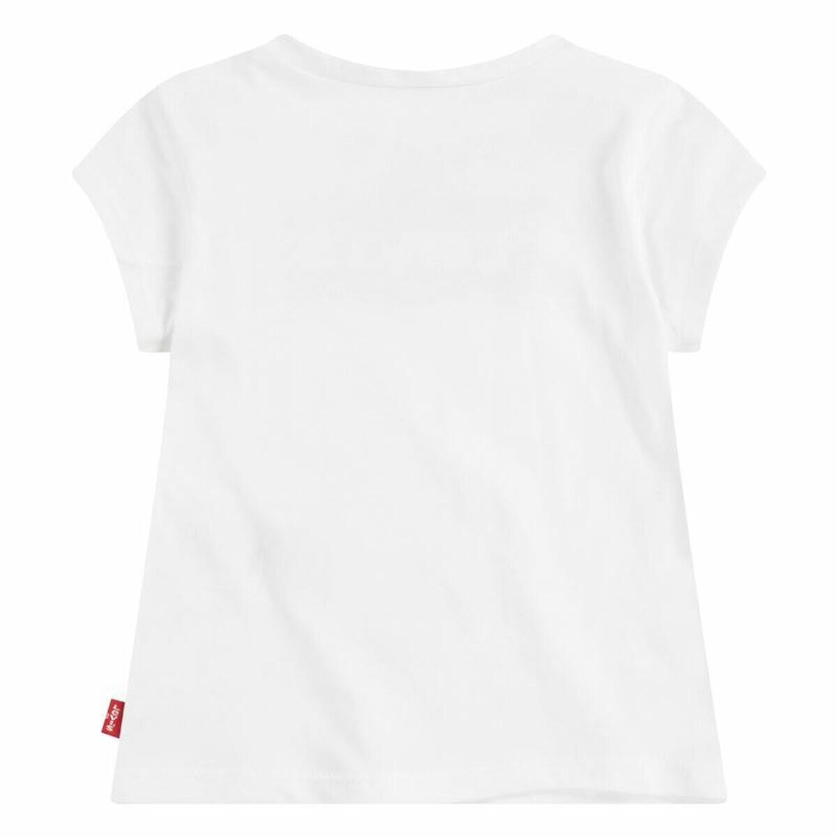 T shirt à manches courtes Enfant Levi's Batwing Logo Blanc 2/5