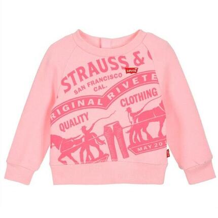 Sweat-shirt Enfant Levi's RAGLAN CREWNECK Rose