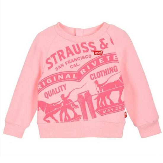 Sweat-shirt Enfant Levi's RAGLAN CREWNECK Rose