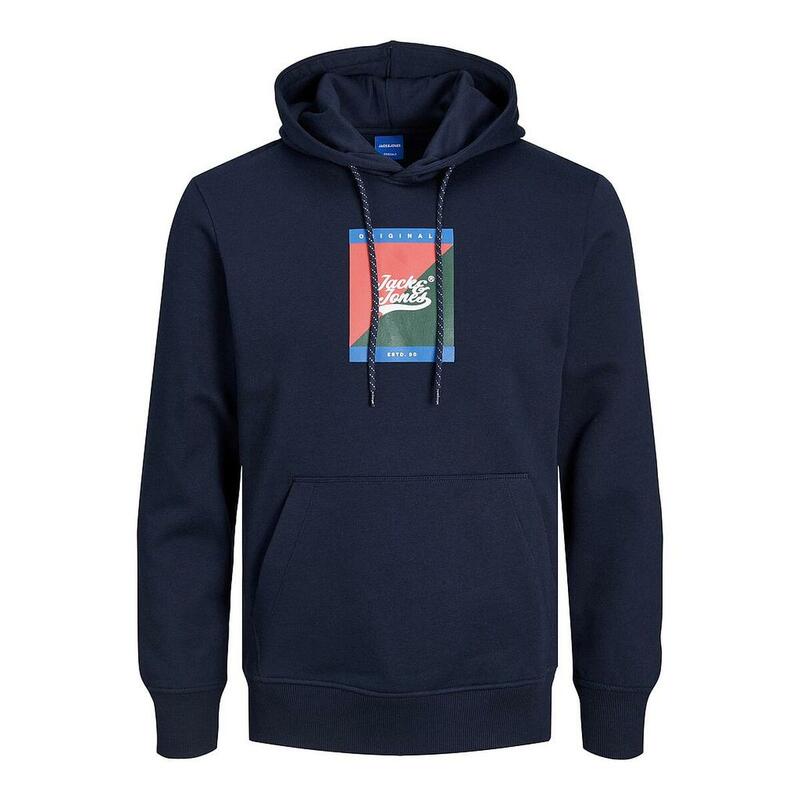 Sudadera con Capucha Hombre Jack & Jones 12219571 Azul marino