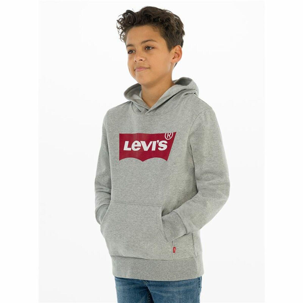 Herensweater zonder Capuchon Levi's Batwing Screenprint Grijs 4/5
