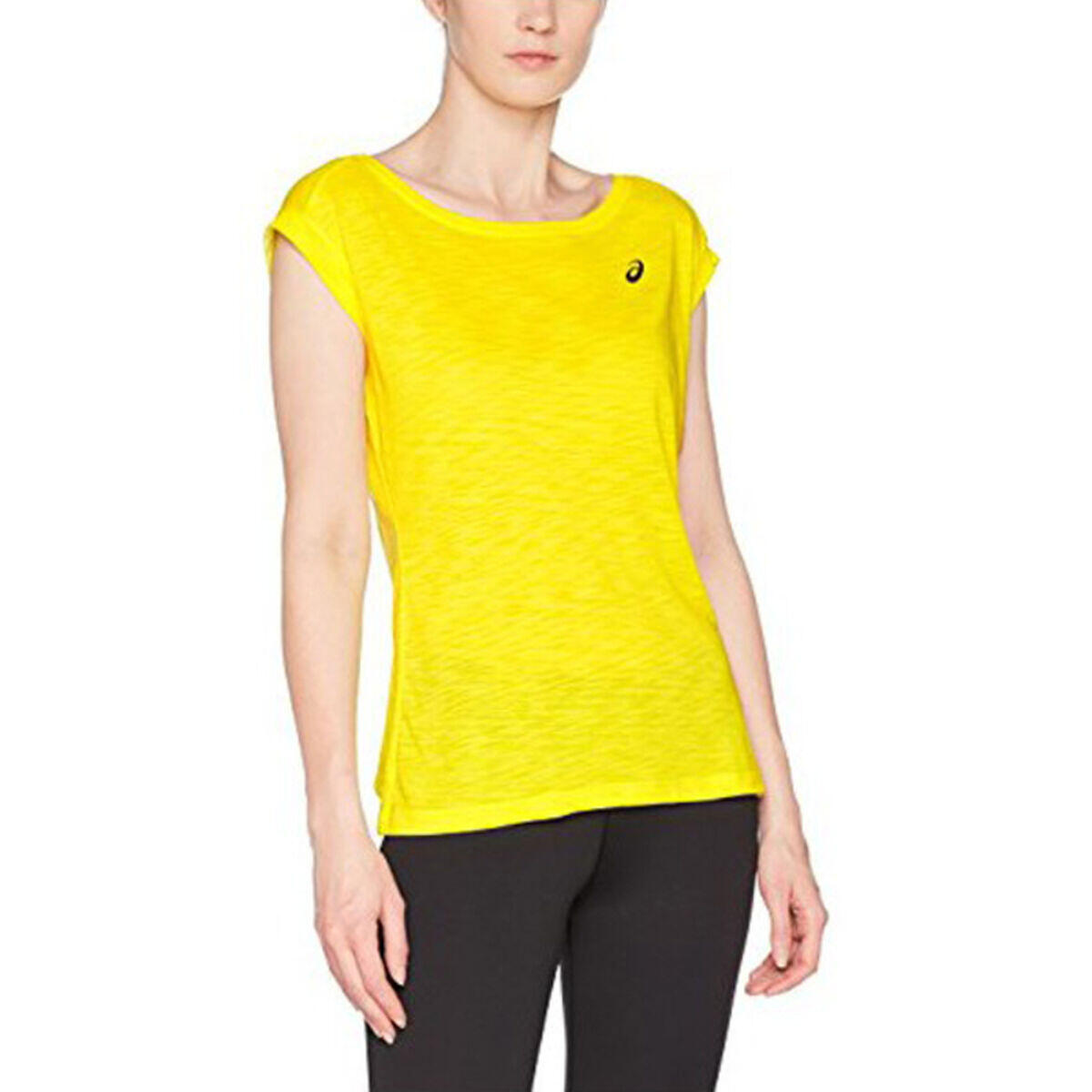 Maillot de Corps sans Manches pour Femme Asics Layering Top Jaune 2/5
