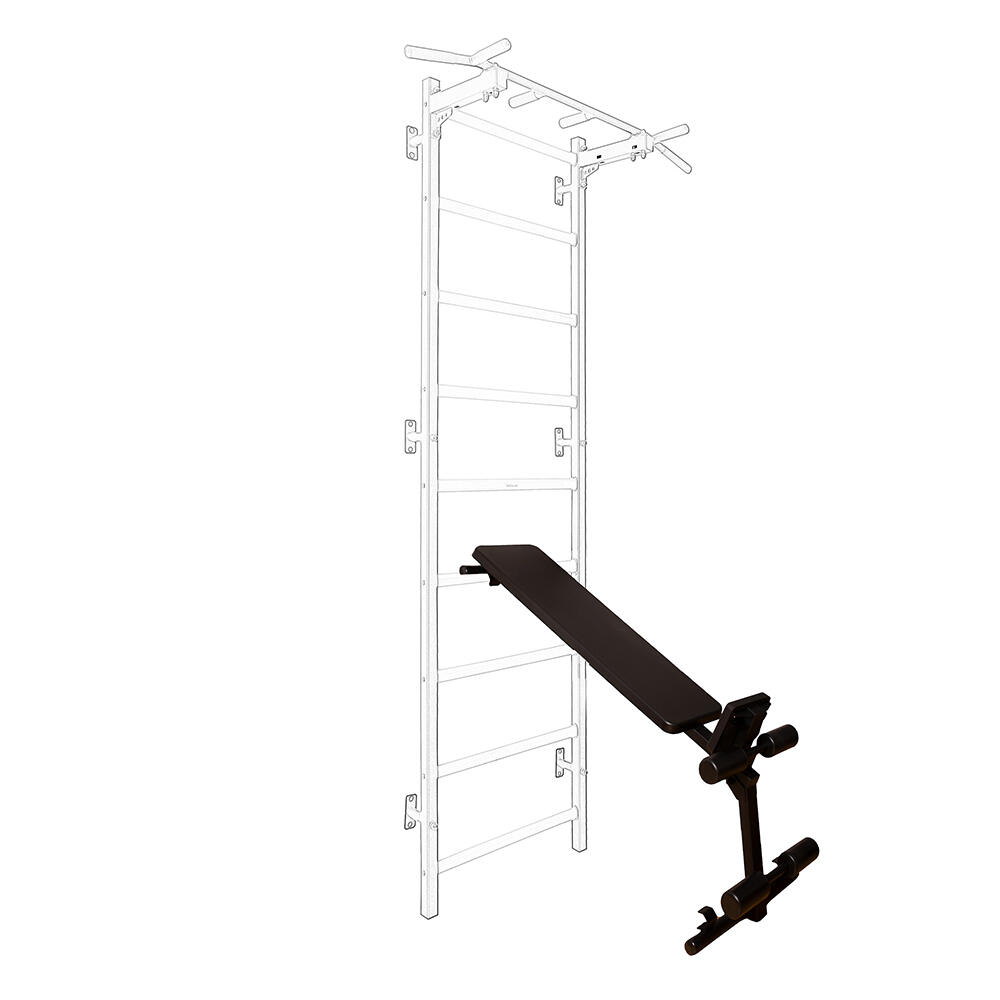 Benchk - Banc D'Exercice B1b Pour Espalier Benchk - Banc Abdominaux - Noir - Taille Unique - Decathlon