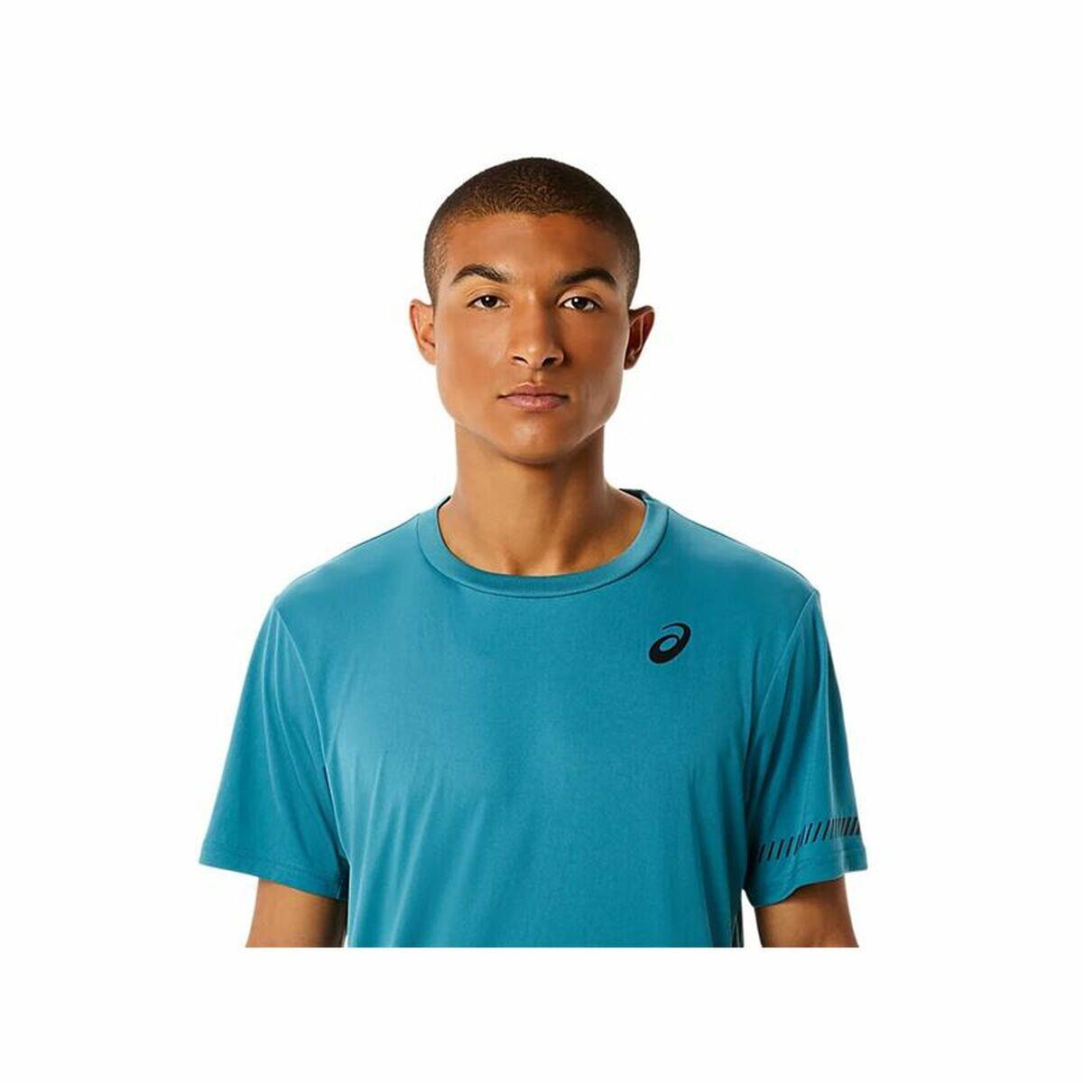 Men’s Short Sleeve T-Shirt Asics Court Blue 5/5