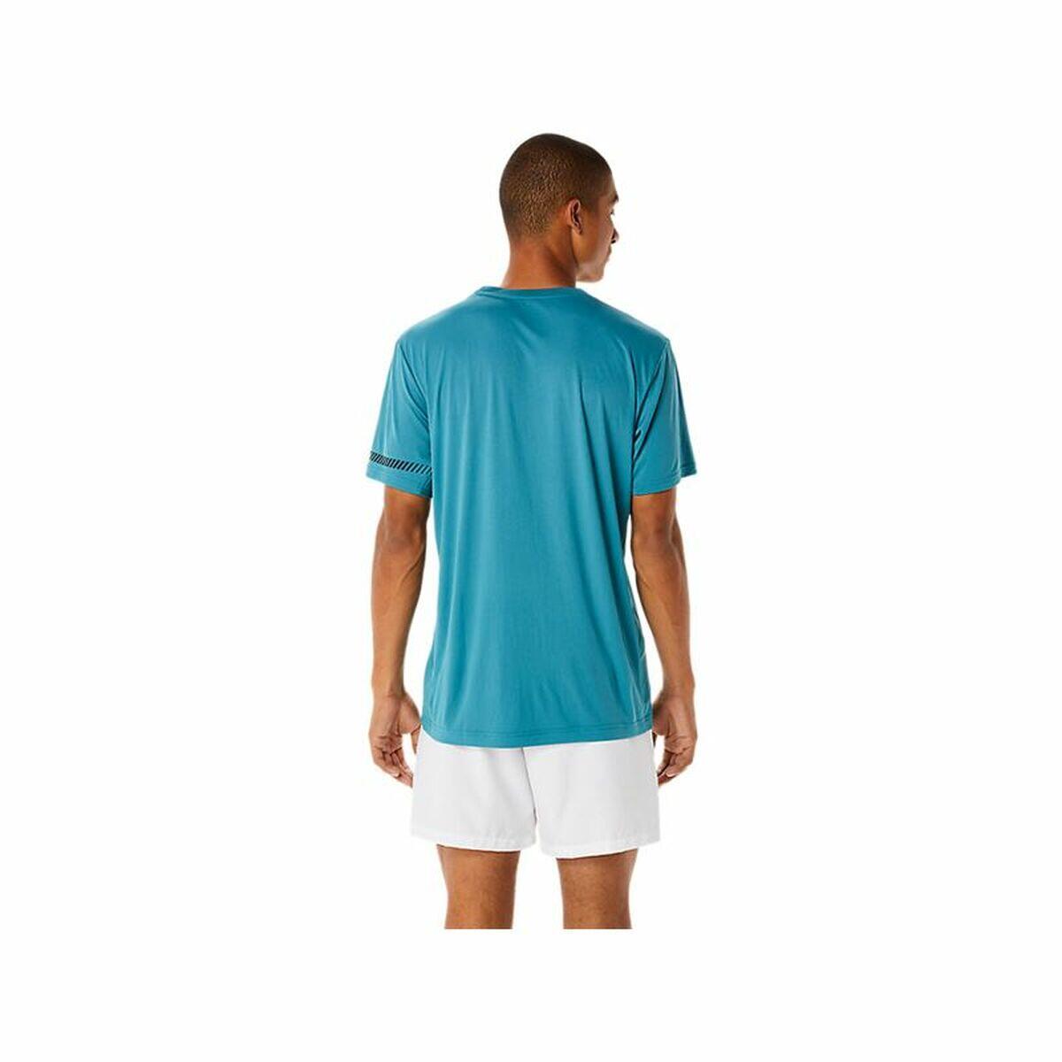 Men’s Short Sleeve T-Shirt Asics Court Blue 3/5