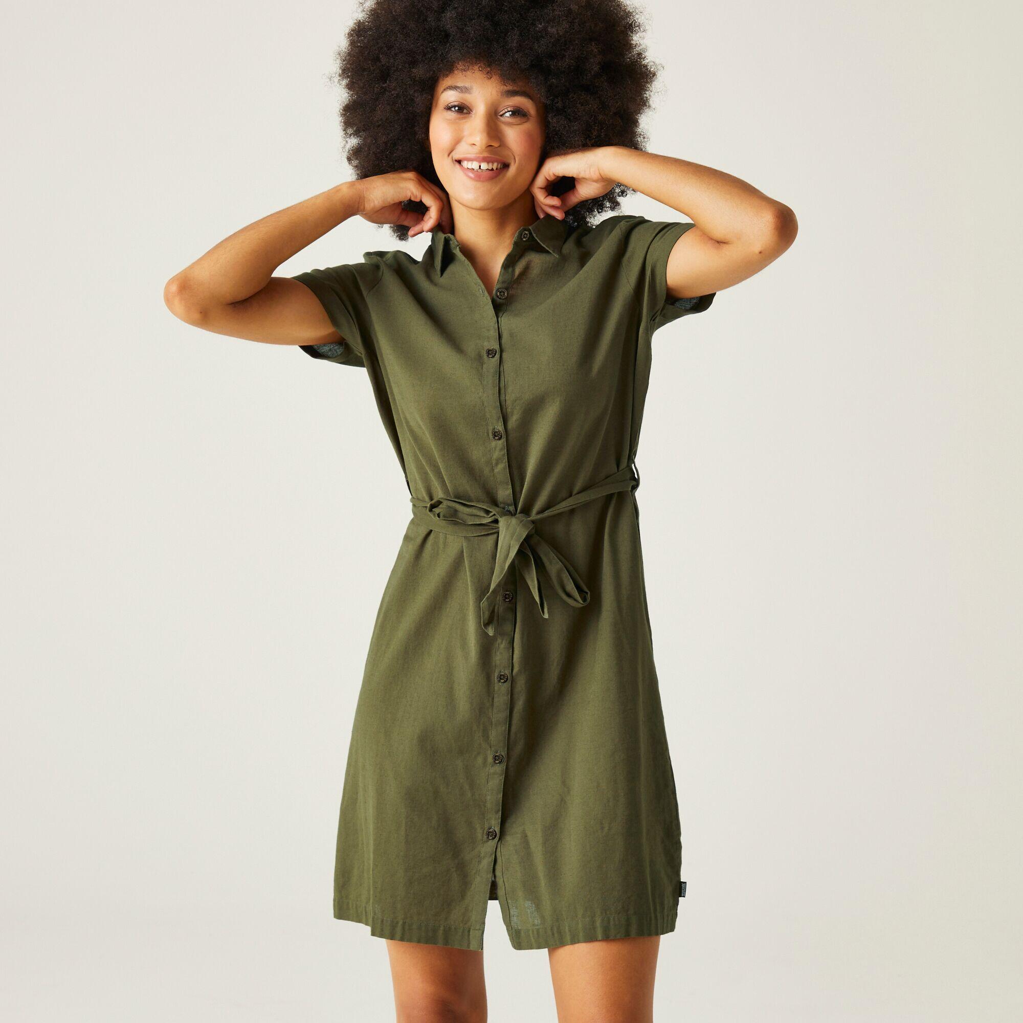 REGATTA Jurk Hiking Dames Ademend Trendy Katoen Coolweave